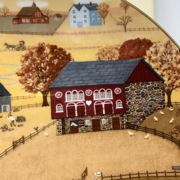 Vtg Marked ROYAL DOULTON 1978 Limited Edition Pumpkin Patch Plate CR BROWN #2639 - Picture 10 of 11